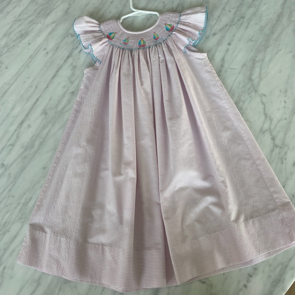Sailboat Hand-Smocked Dress